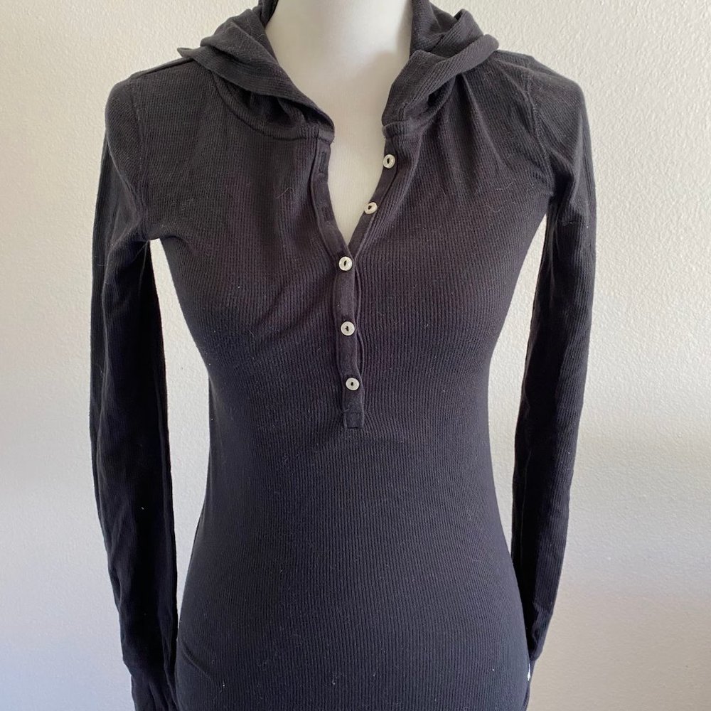Women's Slim Fit Lightweight Long Sleeve Casual Basic Basic Button Down Hoodie